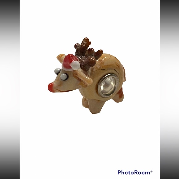 NEW•Murano Glass Reindeer DIY charm - Picture 3 of 8
